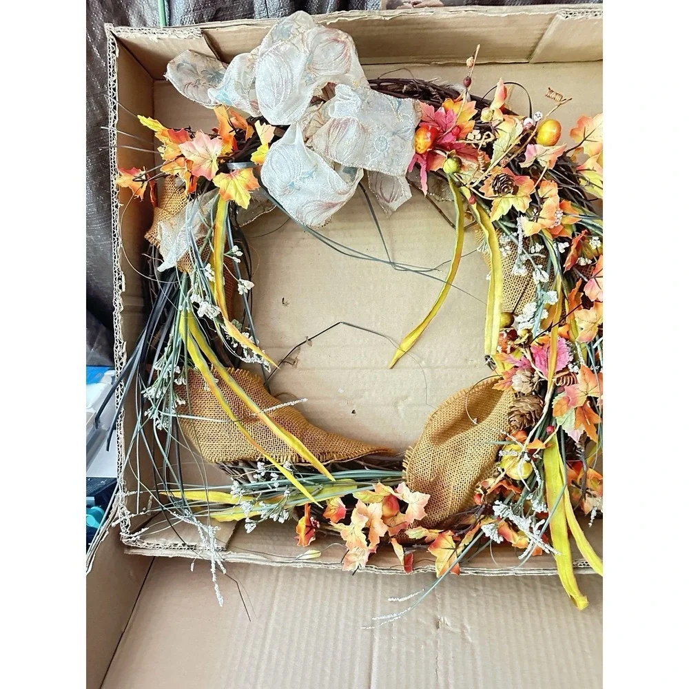 Country Door Fall Wreath